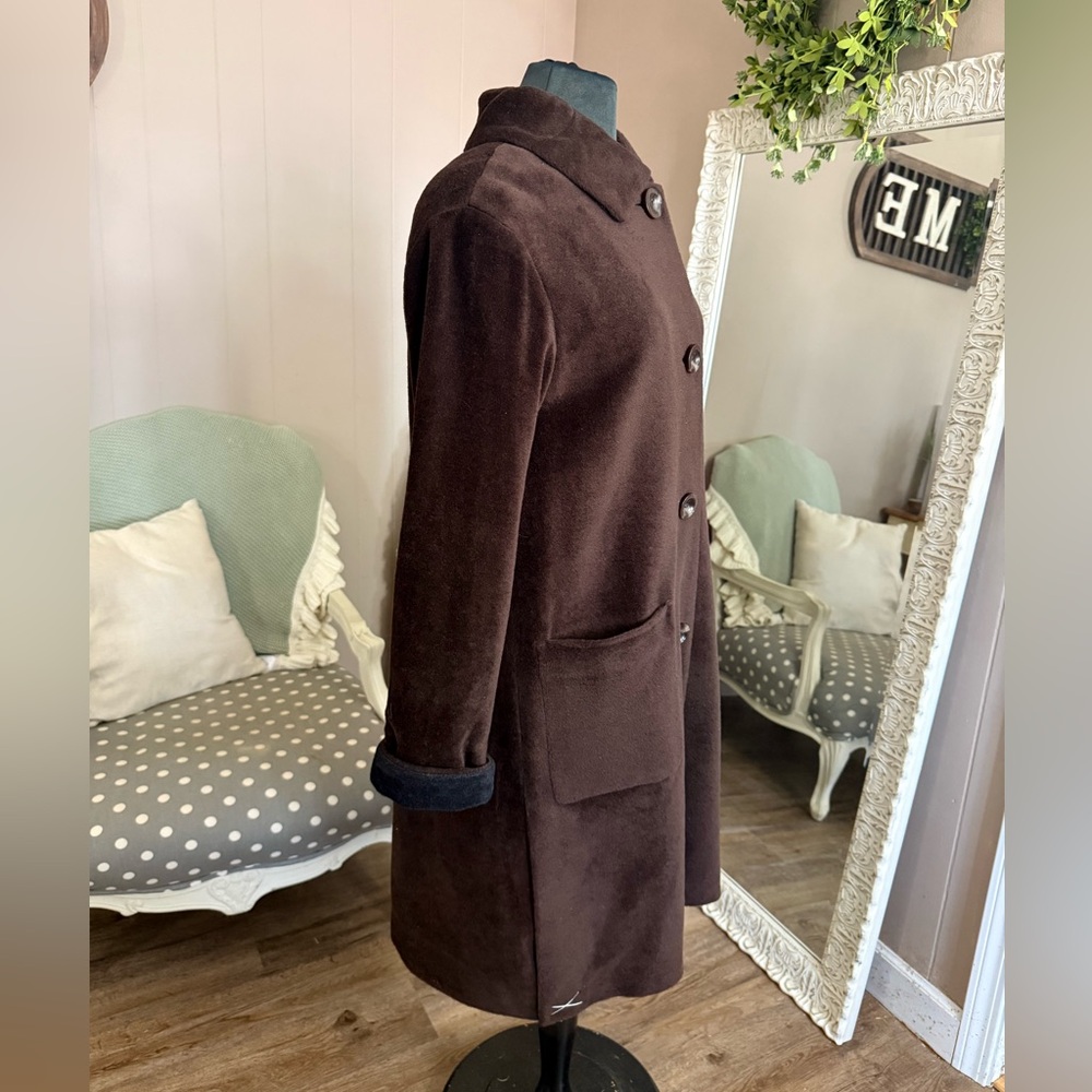 Pendleton • Wool Coat Brown Button Front Japan Li… - image 9